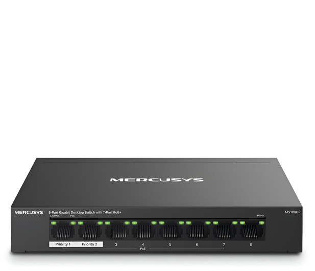 Mercusys MS108GP (8x10/100/1000Mbit) 7xPoE+ - 1321860 - zdjęcie 3